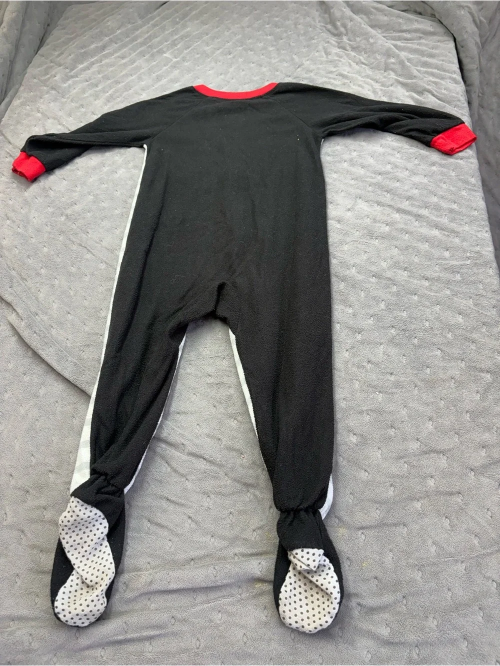 Disney Mickey & Friends Black, White, Red and Yellow Footed One-Piece